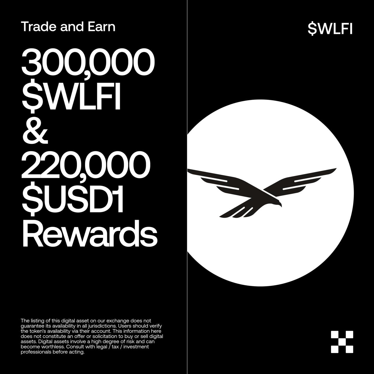 WLFI&USD1 신규 상장 캠페인 image